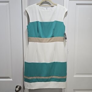 Studio One Color Block Knee-Length Sheath Dress